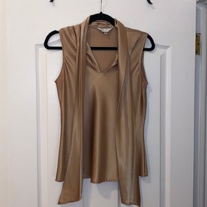 Gold silk blouse